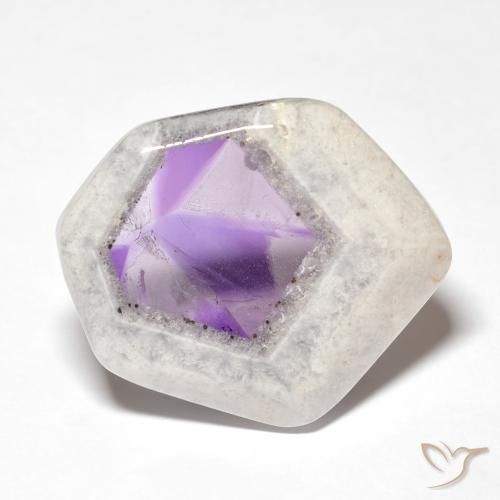 28.71ct Naturel Multicolore Tranche de géode d'améthyste, Fantaisie, Transparent