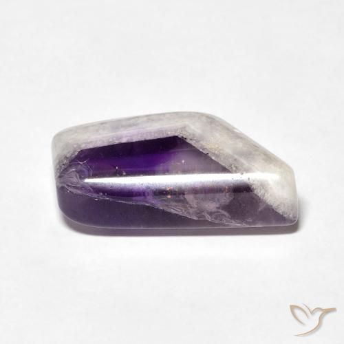Tranche de géode d'améthyste Multicolore naturelle Fantaisie, 9.76 ct, Transparent