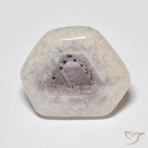 6.24ct Naturel Multicolore Tranche de géode d'améthyste, Fantaisie, Transparent