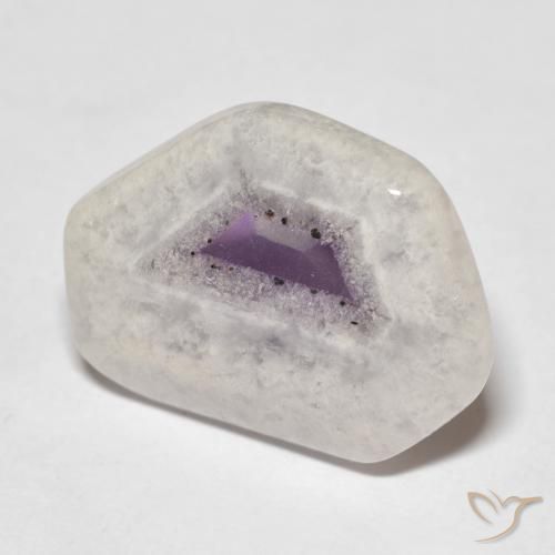 9.16ct Naturel Multicolore Tranche de géode d'améthyste, Fantaisie, Transparent
