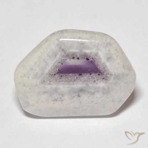 Tranche de géode d'améthyste Multicolore naturelle Fantaisie, 9.16 ct, Transparent