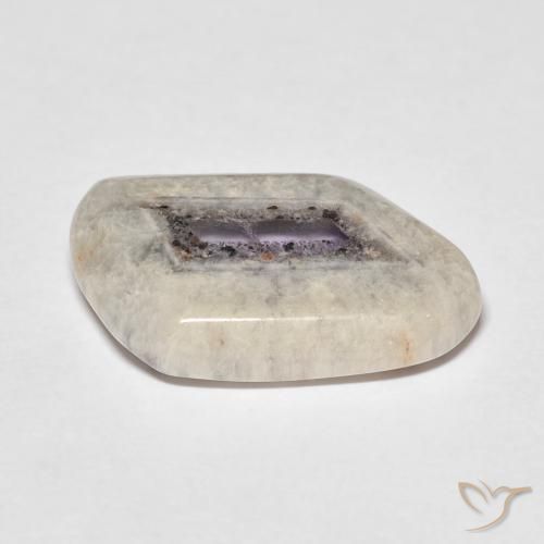 Tranche de géode d'améthyste Multicolore naturelle Fantaisie, 6.08 ct, Transparent