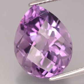 Améthyste violet naturelle en forme de poire, 7,47 ct, VS-SI