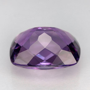 Améthyste violet naturelle coupe coussin, 6,13 ct, VVS