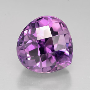 Améthyste violet naturelle en forme de poire, 5,54 ct, VS-SI
