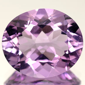 Améthyste violet naturelle coupe ovale, 6,50 ct, VVS