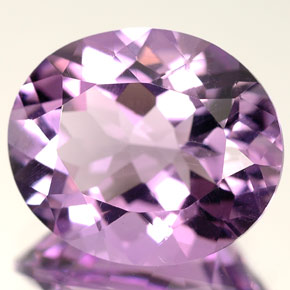 Améthyste violet naturelle coupe ovale, 6,50 ct, VVS
