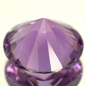 Améthyste violet naturelle coupe roude, 4,79 ct, VVS-VS