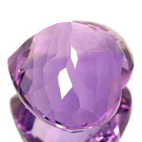 Améthyste violet naturelle forme de coeur, 12,13 ct, VVS