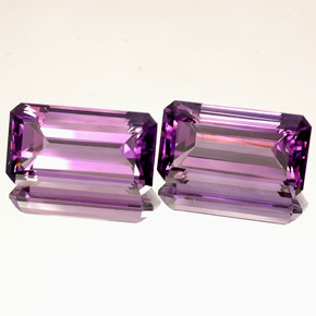 Achetez naturel ct violet améthyste gems, taille émeraude, en provenance uruguay chez gemselect. en stock, livraison internationale!