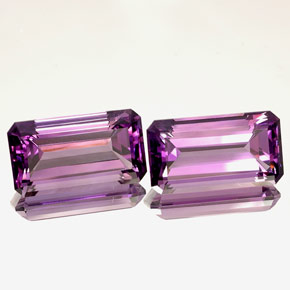 Achetez naturel ct violet améthyste gems, taille émeraude, en provenance uruguay chez gemselect. en stock, livraison internationale!