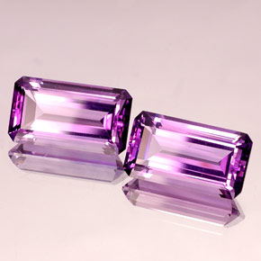 Achetez naturel ct violet améthyste gems, taille émeraude, en provenance uruguay chez gemselect. en stock, livraison internationale!