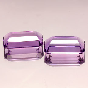 Achetez naturel ct violet améthyste gems, taille émeraude, en provenance uruguay chez gemselect. en stock, livraison internationale!