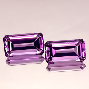 Achetez naturel ct violet améthyste gems, taille émeraude, en provenance uruguay chez gemselect. en stock, livraison internationale!