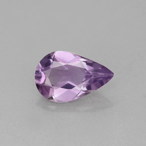 Améthyste Violet naturelle En forme de poire, 0.96 ct, VVS-VS