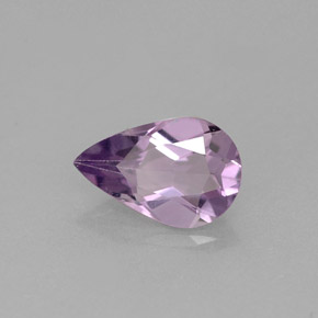 Améthyste Violet naturelle En forme de poire, 0.96 ct, VVS-VS