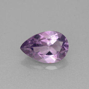 Améthyste violet naturelle en forme de poire, 1,16 ct, VS