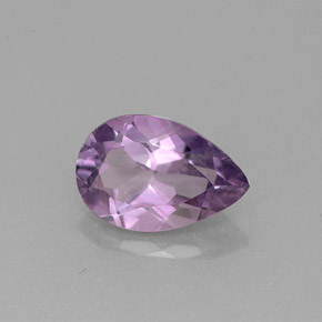 Améthyste violet naturelle en forme de poire, 1,16 ct, VS