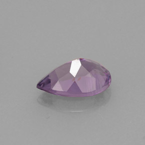 Améthyste violet naturelle en forme de poire, 1,16 ct, VS