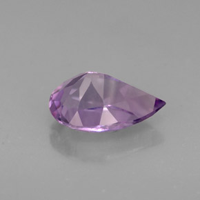 Améthyste violet naturelle en forme de poire, 1,24 ct, VS