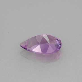 Améthyste violet naturelle en forme de poire, 1,13 ct, VS