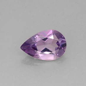 Améthyste violet naturelle en forme de poire, 1,04 ct, VS