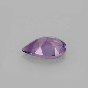 Améthyste violet naturelle en forme de poire, 1,04 ct, VS