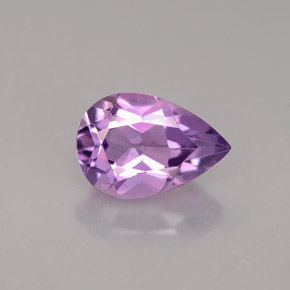Améthyste violet naturelle en forme de poire, 1,32 ct, VS