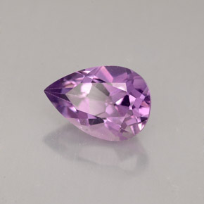 Améthyste violet naturelle en forme de poire, 1,32 ct, VS