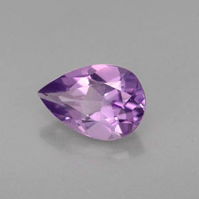 Améthyste violet naturelle en forme de poire, 1,05 ct, VS