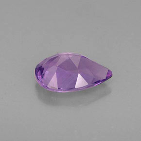 Améthyste violet naturelle en forme de poire, 1,05 ct, VS