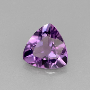 Améthyste violet naturelle trillion, 1,36 ct, VVS