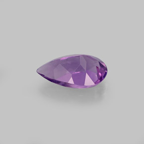Améthyste violet naturelle en forme de poire, 1,17 ct, VVS-VS
