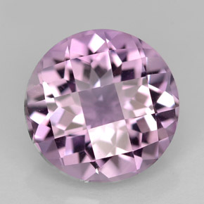 Améthyste violet naturelle coupe roude, 3,28 ct, VVS