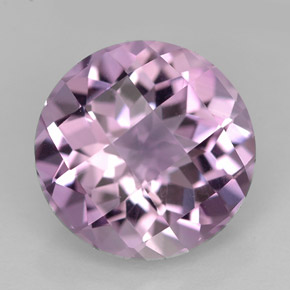 Améthyste violet naturelle coupe roude, 3,28 ct, VVS