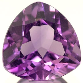 Améthyste violet naturelle trillion, 1,58 ct, VVS-VS