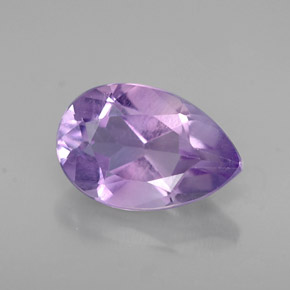 Améthyste violet naturelle en forme de poire, 1,19 ct, VS
