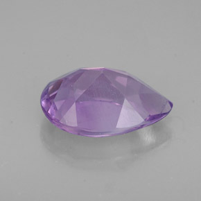 Améthyste violet naturelle en forme de poire, 1,19 ct, VS