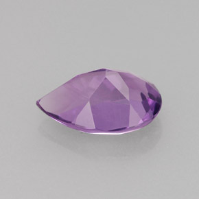 Améthyste violet naturelle en forme de poire, 1,18 ct, VS