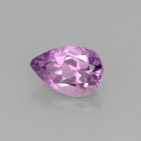 Améthyste violet naturelle en forme de poire, 1,36 ct, VVS-VS