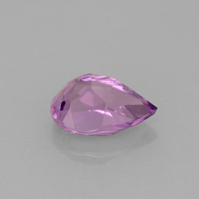 Améthyste violet naturelle en forme de poire, 1,36 ct, VVS-VS