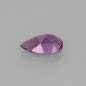 Améthyste violet naturelle en forme de poire, 1,15 ct, VVS-VS
