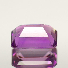 Améthyste violet naturelle taille émeraude, 0,50 ct, VVS-VS