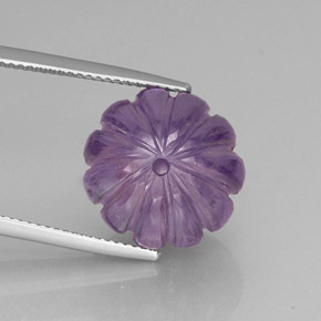Améthyste violet naturelle transparent, 16,95 ct, transparent / translucide