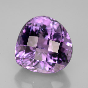 Améthyste violet naturelle en forme de poire, 7,06 ct, VVS