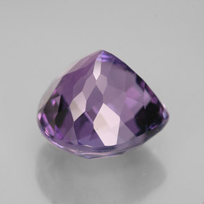 Améthyste violet naturelle en forme de poire, 7,06 ct, VVS