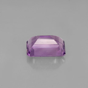 Améthyste violet naturelle taille émeraude, 1,41 ct, VVS-VS