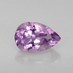 Améthyste violet naturelle en forme de poire, 1,28 ct, VS