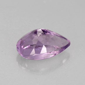 Améthyste violet naturelle en forme de poire, 1,28 ct, VS