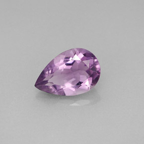 Améthyste violet naturelle en forme de poire, 1,14 ct, VS